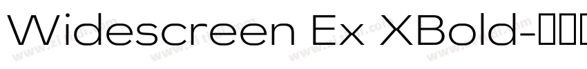 Widescreen Ex XBold字体转换